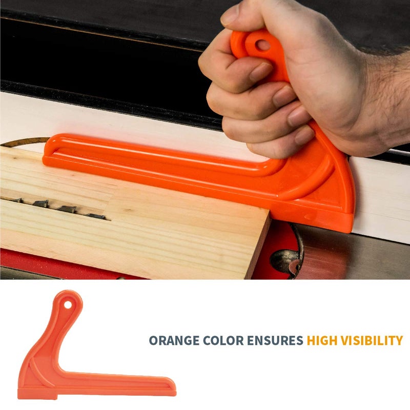 POWERTEC Push Block & Push Stick Fits Table Saw, Router Table, Band Saw & Jointer, Ergonomic Handles, Max Grip, Wood Pusher Reduces Kickback & Increases Safety for Wood working Accessories. 5PK(71009) - Image 4